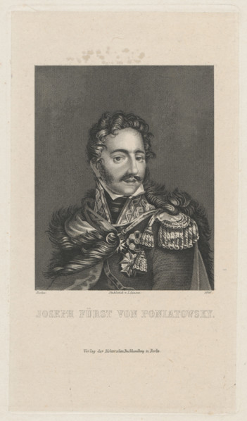 Portrait of Prince Józef Poniatowski; publisher: Richter'schen Buchhandlung (Berlin, fl. ca. 1840);