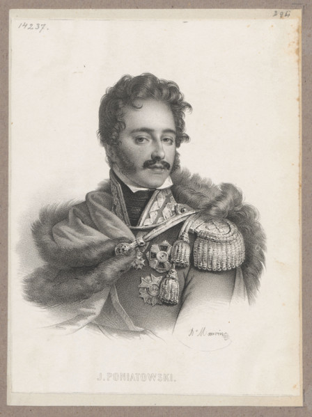 Portrait of Prince Józef Poniatowski; artist: Antoine Maurin (1793–1860), graphic artist; subject: