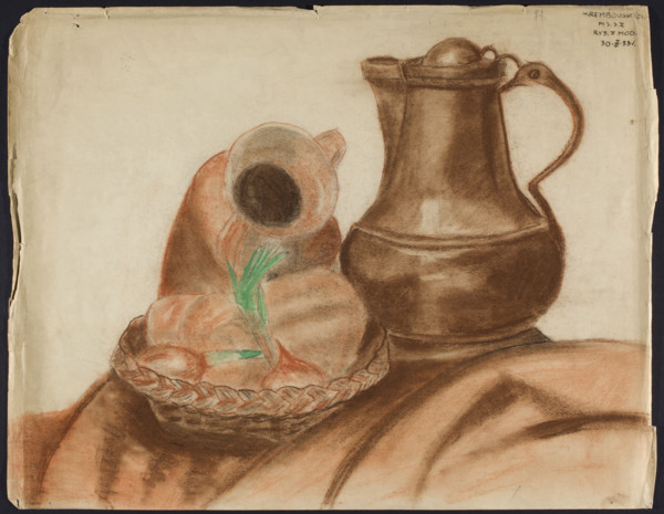 Still life; artist: Hanna Rembowska (1912–1947); illustrator: Maria Cukierówna (fl. ca. 1950–ca.