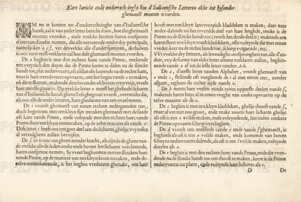 Description of writing the Italian letter, Short report and substantiation of how the Italian