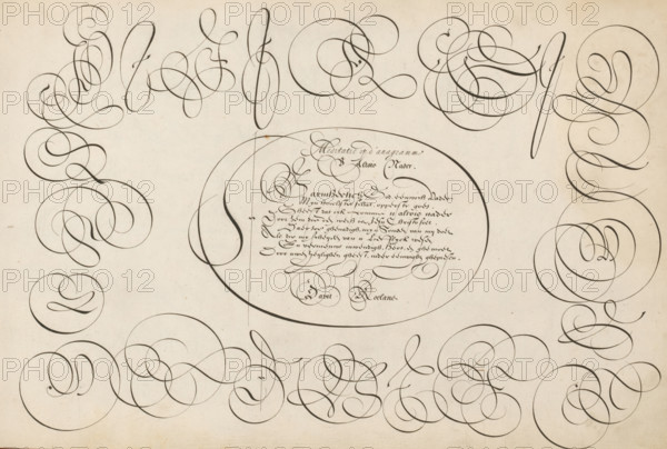 Writing example: Meditation on the anagram, 't Magazin oft pac-huys der loffelycker penn-const,