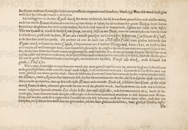 To the reader, page 3 of 4, To the const-lievenden leser, 't Magazin oft pac-huys der loffelycker
