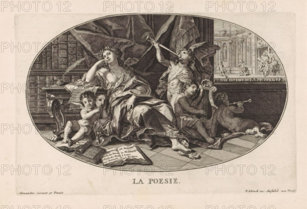 La Poesie, Poetry or Poetic Art, Le Cabinet des Beaux Arts, The Treasury of the Liberal Arts,