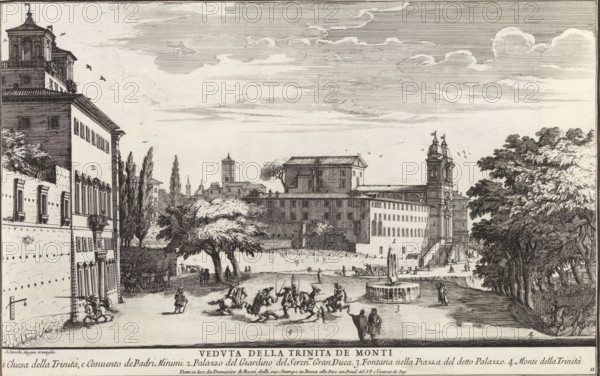 Villa Medici and the Trinita dei Monti in Rome, Veduta della Trinita de Monti, Il quarti libro del