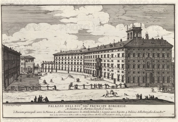 Palazzo dell ecc.mo sig.r prencipe Borghes, Palazzo Borghese in Rome, Il quarti libro del nuovo