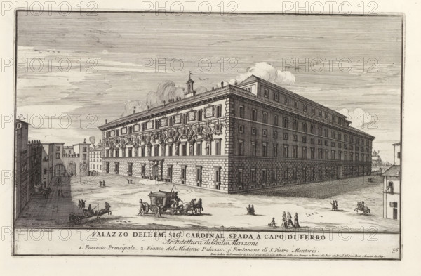 Palazzo dell' em.mo sig.r cardinal Spada a Capo di Ferr, Palazzo Spada te Rome, Il quarti libro del