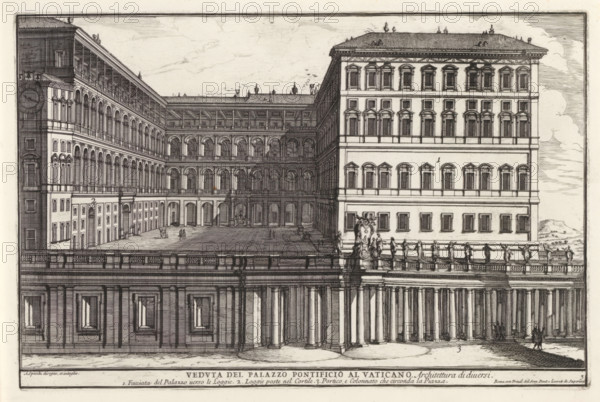 Apostolic Palace in Vatican City, Veduta del Palazzo Pontificio al Vaticano, Il nuovo teatro di