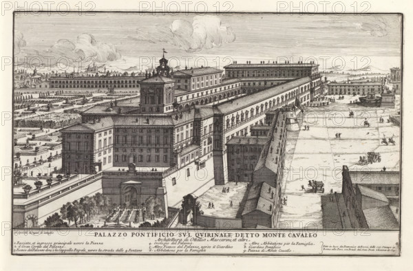 Palazzo Pontificio su'l Quirinale detto Monte Cavallo, Palazzo del Quirinale te Rome, Il quarti
