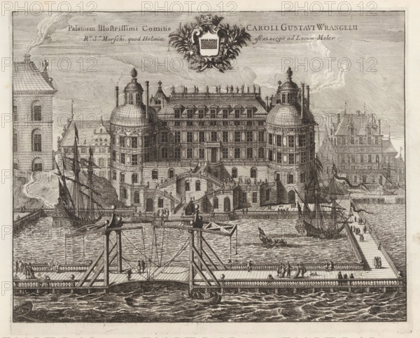 Palatium Illustrissimi Comitis Caroli Gustavi Wrangelii R:ni S:æ Marschi, quod Holmiae est, et