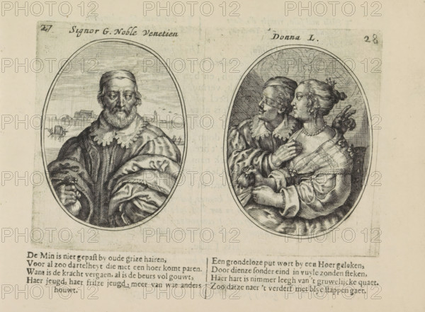 Signor G. noble Venetien, Donna L., Nobleman from Venice and his wife Leonella, Les abus du