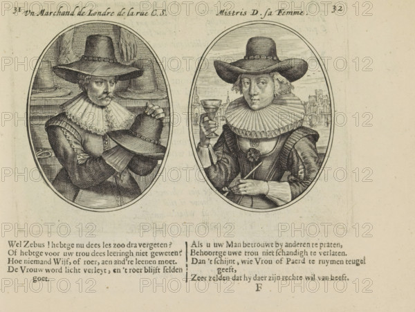 A London merchant from C.S. Street, Mistris D. his wife, English merchant and his wife, Marriage