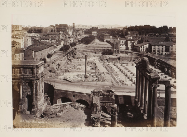 Foro Romano, Forum Romanum in Rome, Italy, album page, photograph, This photo is part of an album.,
