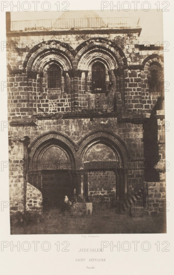 Facade of the Church of the Holy Sepulcher, Jerusalem, Jérusalem. Saint Sepulcre. Façade,