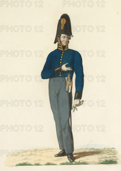 Surgeon-Major or Officer of Health of the 1st class, print, A Dutch surgeon-major or Officer of