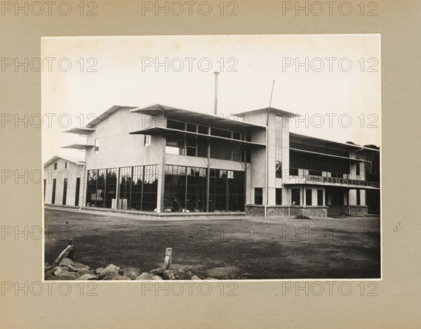 Pasir-Malang Industrial Building, album page, photograph, Album page with a photo of the industrial