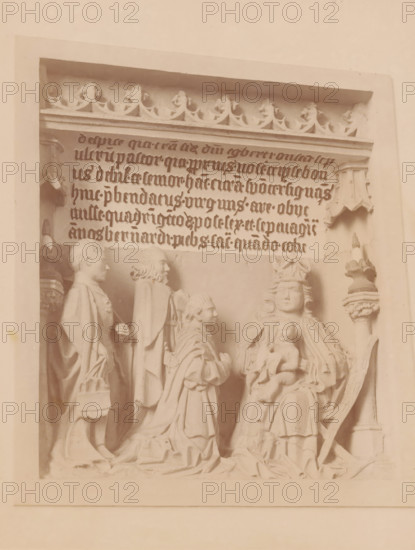 Bas-relief in the St. Hippolytus Church in Middelstum, photograph, annotation: 'Bas-relief in the