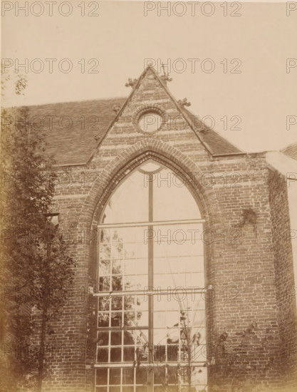 Part of the choir of the Old St Nicholas Church in IJsselstein, photograph, annotation: 'Church in