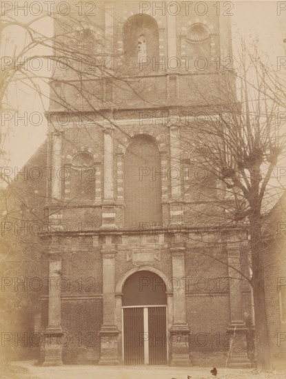Tower of the Old St. Nicholas Church in IJsselstein, photograph, annotation: 'IJsselstein',
