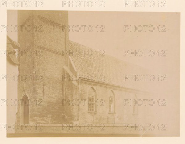 East side of the large church in Vollenhove, photograph, annotation: 'East side of the large church
