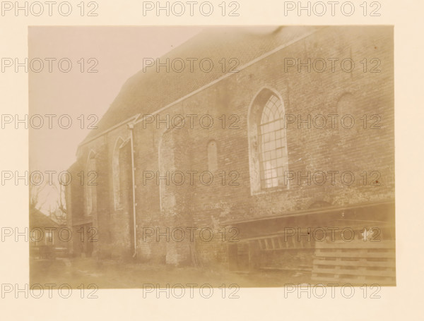 North side of the St. Lambertus Church in Wilsum, photograph, annotation: 'Wilsum', annotation: