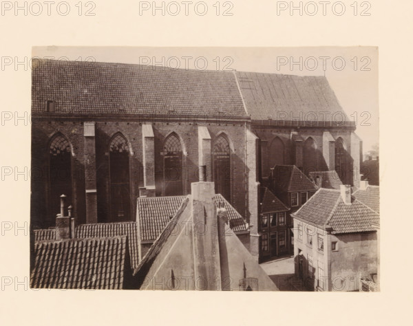 South side of the Broerenkerk in Zwolle, photograph, annotation: 'Broerenkerk in Zwolle, South