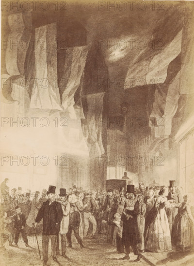 Photo reproduction of a drawing of the Kalverstraat by Reinier Craeyvanger, photograph,