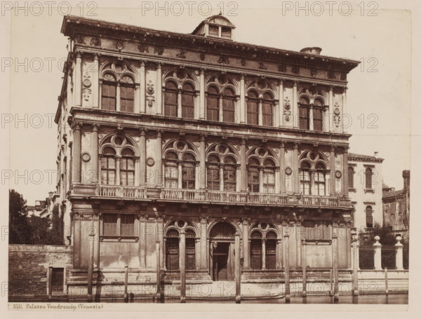View of the Palazzo Vendramin in Venice, Italy, Palazzo Vendramin (Venezia), photograph, number: