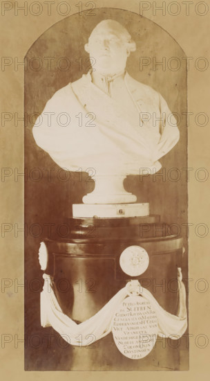 Bust of Pierre André de Suffren de Saint-Tropez, photograph, after sculpture by Jean Antoine