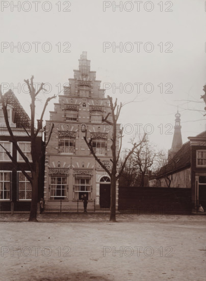 View of Radboud Castle in Medemblik, photograph, annotation: 'Medemblik, c.1900, 13 1, 2, Radboud