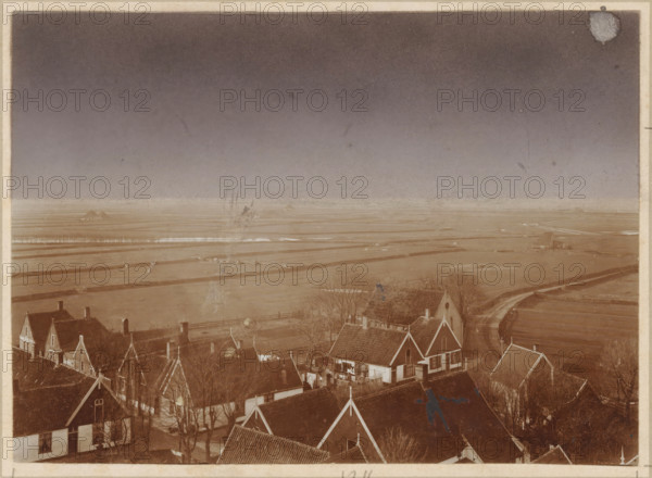 View of Oosterend in Texel, photograph, annotation: '13 1, 2', annotation: 'Oosterend, Texel',