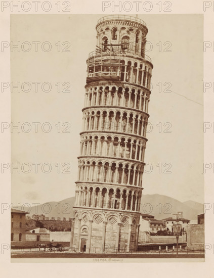 Tower of Pisa, PISA . Il Campanile, photograph, annotation, number: '3365.', Pisa, c. 1875 - c.