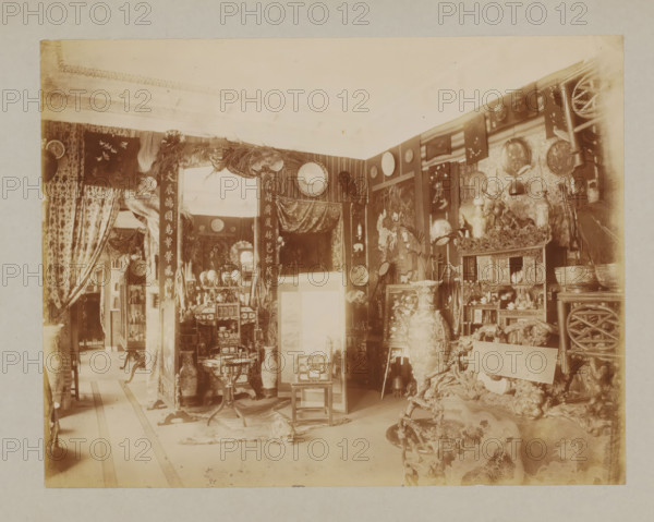 Interior, album page, photograph, This album page is part of a cover with 6 pages., collector's