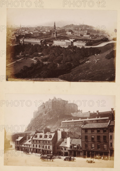Edinburgh, from the castle, Edinburgh Castle, from the grass market, View of Edinburgh from