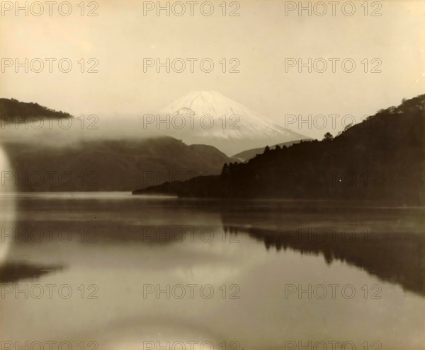 Fuji seen from a distance, Japan, photograph, annotation: '23. Fuji', c. 1895 - c. 1915,
