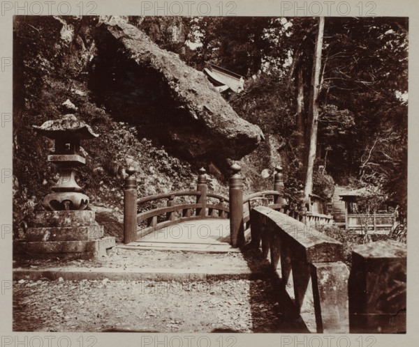 Entrance of the Haruna temple, photograph, annotation: '46. Entrance to Haruna temple.', Haruna, c.