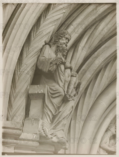 Fürstentor, Dasselbe, Abraham vl, Detail of the Fürstenportal in the cathedral of Bamberg, album