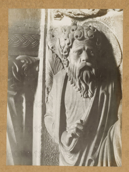 Georgenchorschranken, Prophetenrelief (n.SS) 1.Prophet v.li. (Kopf vv), Detail of the rood screen