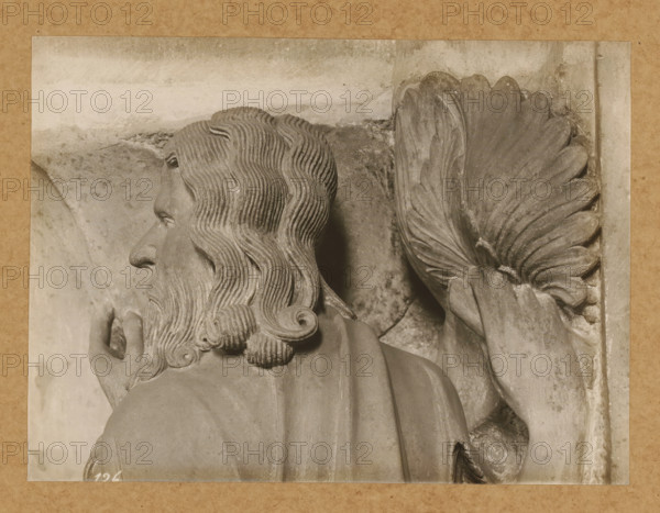 Georgenchorschranken 3 P. vr (Profil), Detail of the rood screen in the East Choir of Bamberg