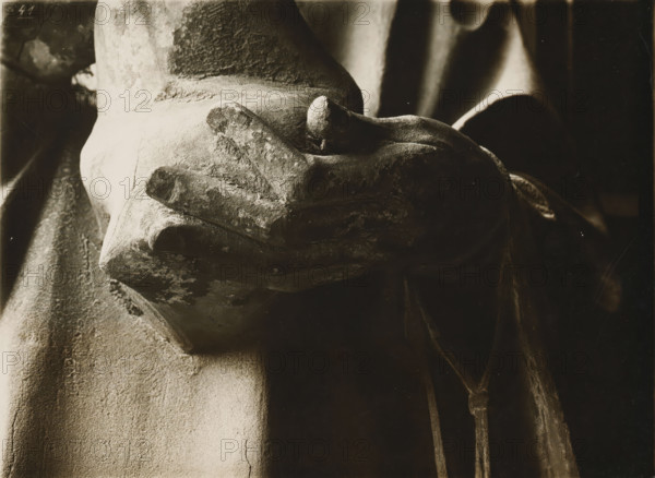 Detail of the Adamspforte in the cathedral of Bamberg, Adamspforte, Stephanus (1.Hand), album page,