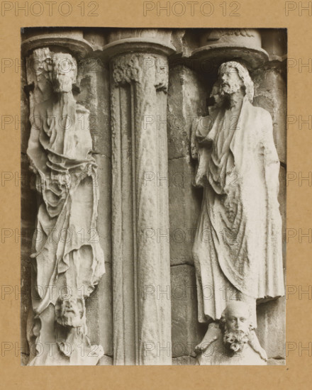 Fürstentor, Ap. r.3.4.v.NO., Detail of the Princely Portal in Bamberg Cathedral, album page,