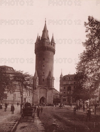 Eschenheimner Turm, Frankfurt-am-Main, Germany, photograph, Germany., caption: 'Frankfurt', c. 1875