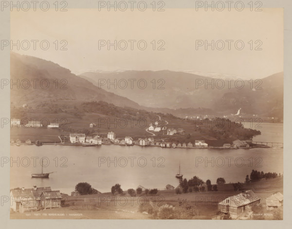 Parti fra Nordheimsund, Hardangerfjord ?, Norway, photograph, Norway., inscription: 'K. KNUDSEN,