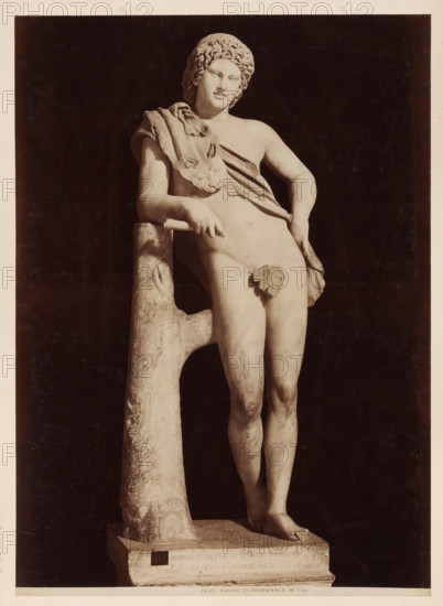 Sculpture of a faun, after Praxitiles, in the Capitoline Museums in Rome, 1683. Fauno di Prassitele