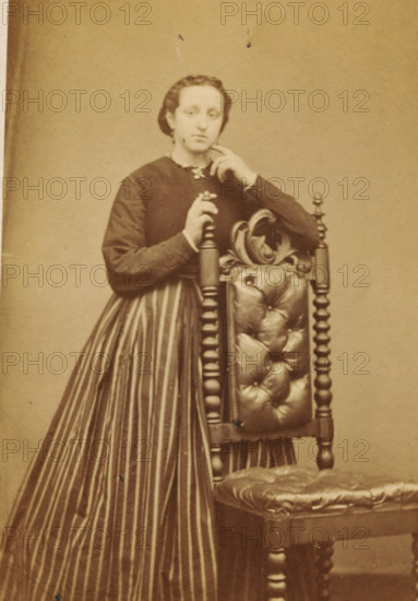 Portrait of an unknown woman from the Marmelstein family, photograph, carte-de-visite,