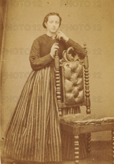 Portrait of an unknown woman from the Marmelstein family, photograph, carte-de-visite,