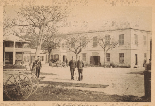St. George's market-place, page, photomechanical print, photographer: James H. Stark, Saint George,