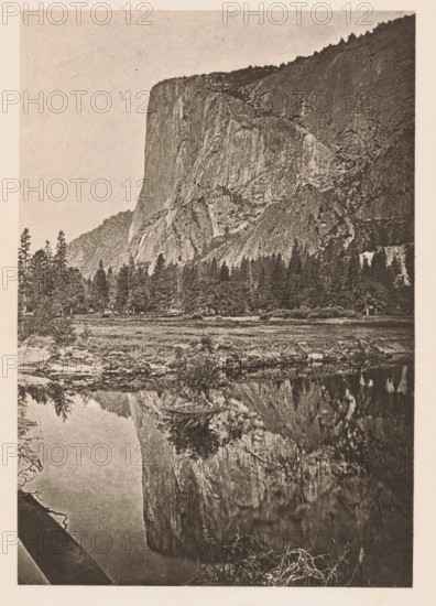 El Capitan, Yosemite Valley. 3, 300 feet high, View of El Capitan in the Yosemite Valley, page,