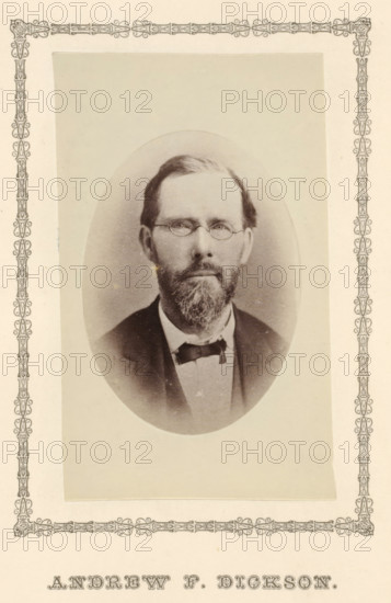 Andrew F. Dickson, photograph, page, c. 1876 - in or before 1881, photographer, paper, albumen