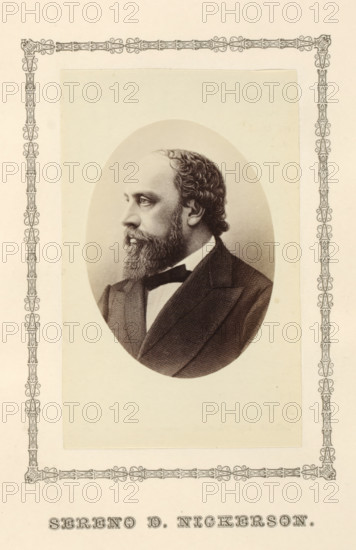 Sereno D. Nickerson, photograph, reproduction, page, after print by anonymous, c. 1876 - in or