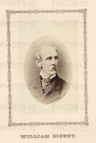 William Binney, photograph, page, c. 1876 - in or before 1881, photographer, paper, albumen print,
